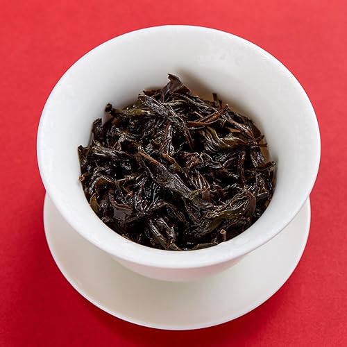 Miniatura 7 de BAMATEA - Té Oolong Da Hong Pao prémium de hoja suelta  Té Oolong de roca Fujian Wuyi Dahongpao Big Red Robe  Té chino de alta montaña 1.76 oz (50 g)