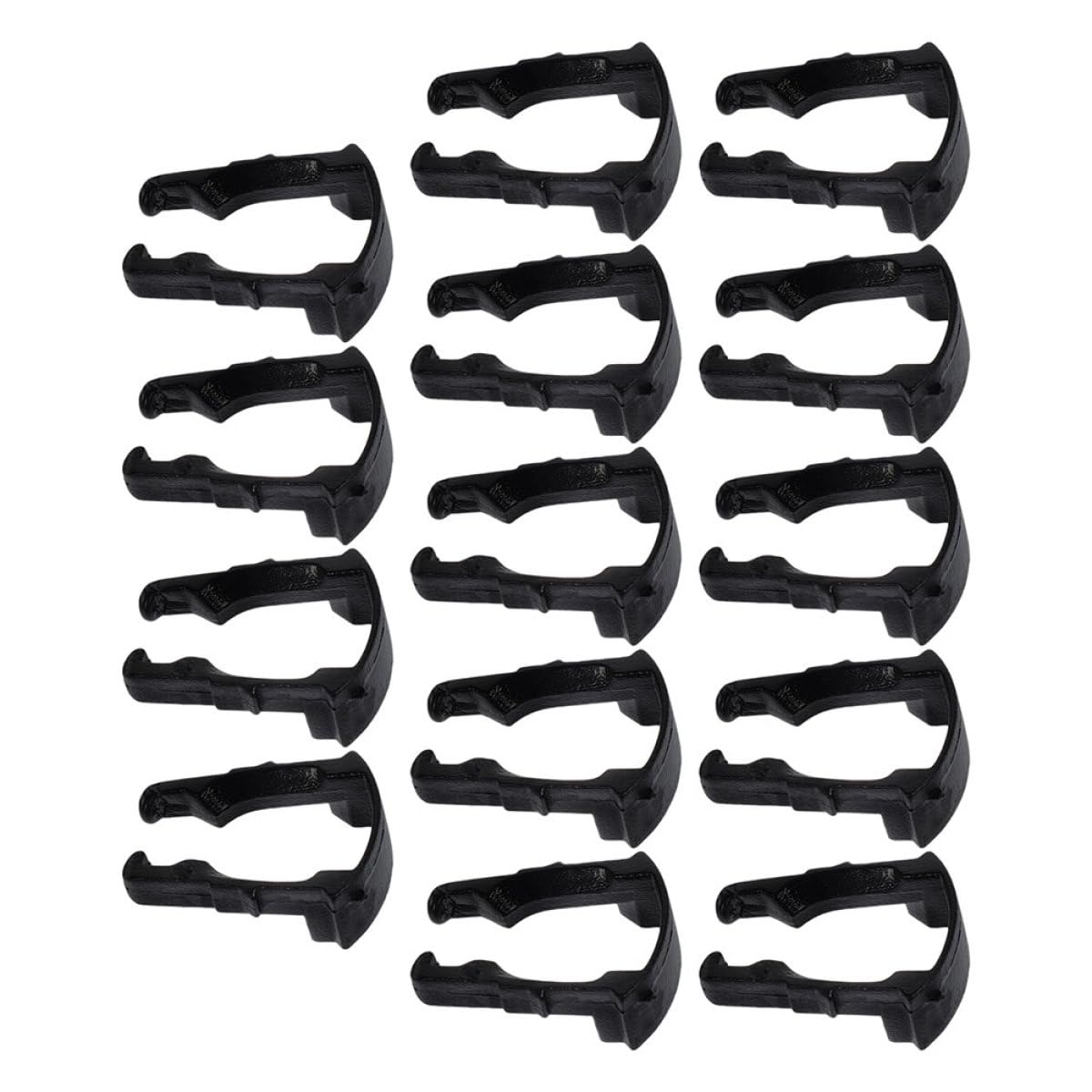 Clips de tubo negro de plástico para mangueras de vehículos y automoción