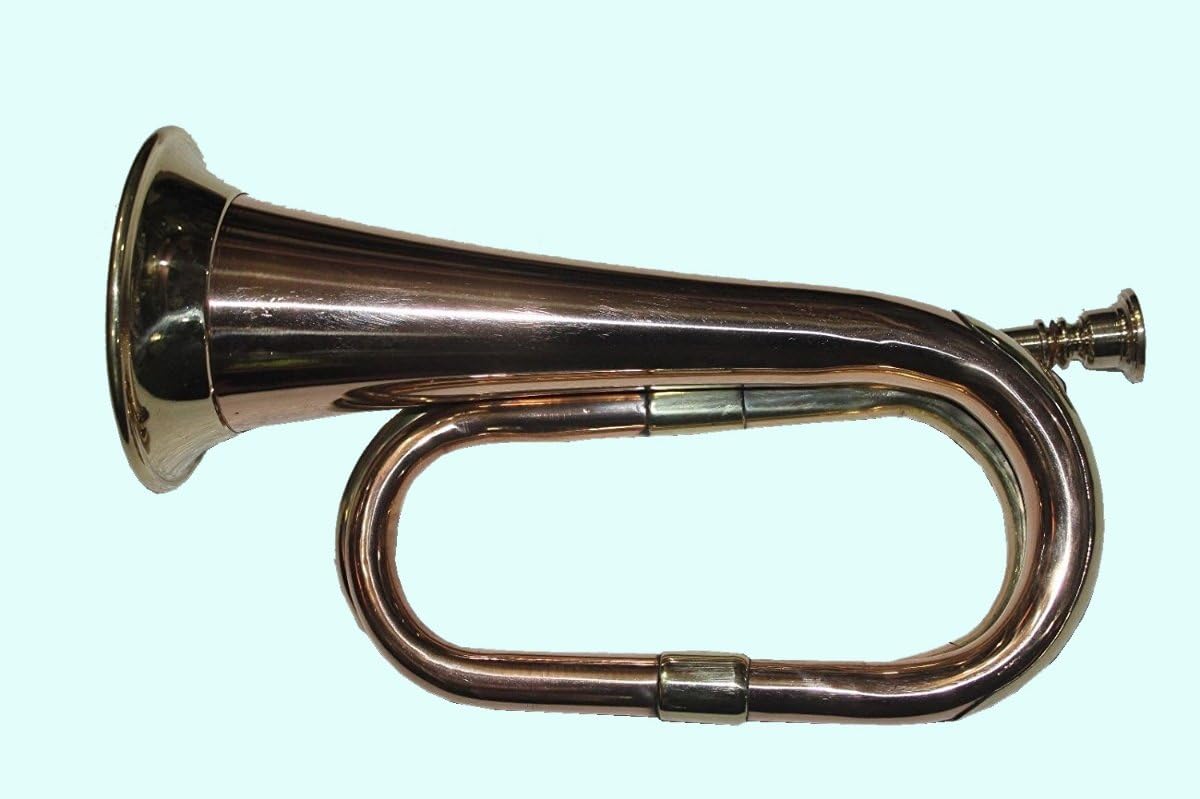 Global Art World Stylish And Stunning With Beautifully Crafting Bugle Made Of Brass With Bugle Instrument w Case MI 024 -