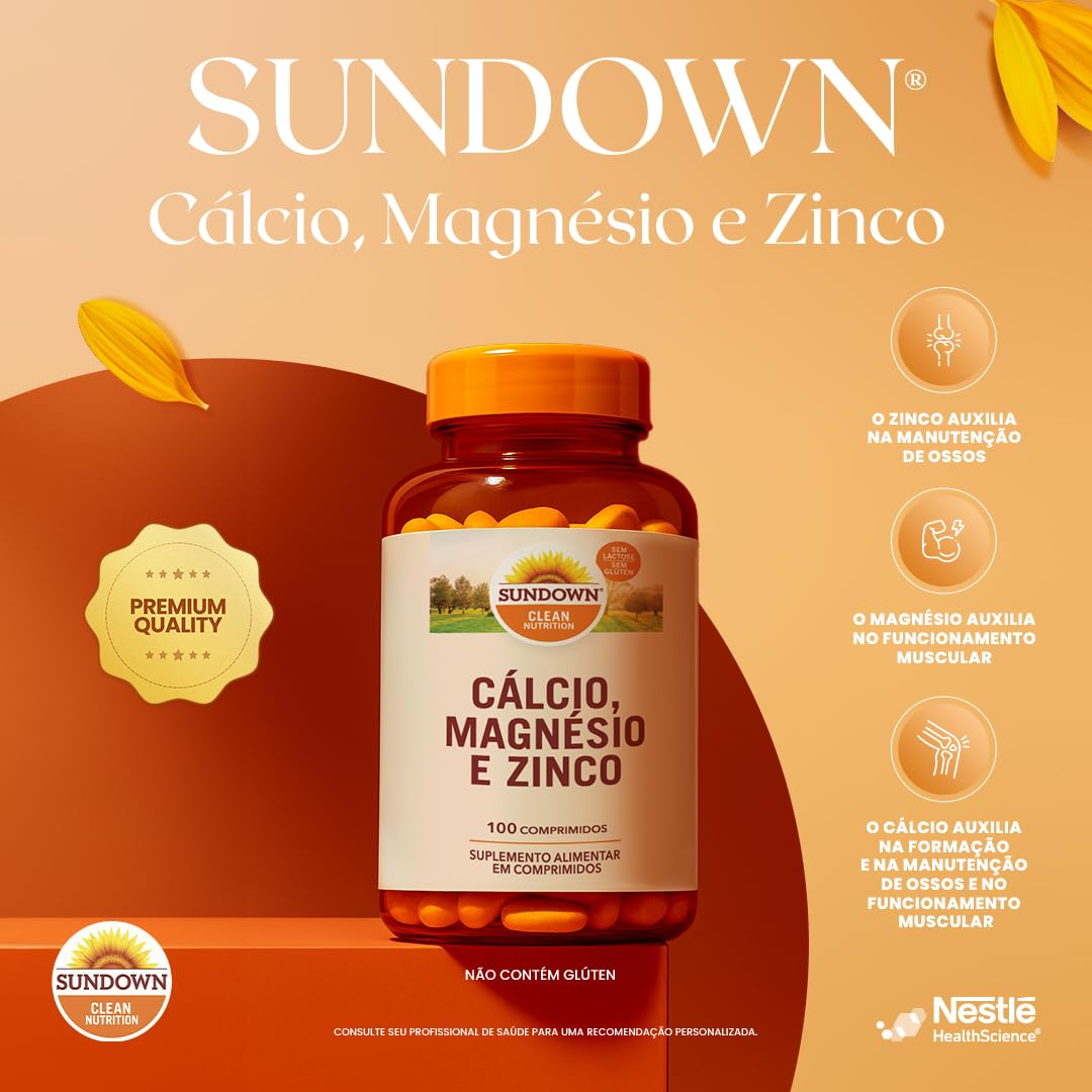 Sundown Suplemento Alimentar Cal-Mag-Zin 100 Cápsulas em promoção! Veja a oferta e mais achadinhos de Vitaminas & Suplementos 3 Hoje é o melhor dia para comprar Sundown Suplemento Alimentar Cal-Mag-Zin 100 Cápsulas com aquele preço maroto! Promoção! Aproveite a oferta! 3