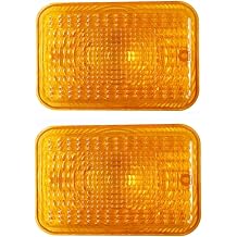Replacement Amber Tail Light Lens LVU18745 Fits John Deere 1023E 1025R 1026R 2025R 2027R 2032R 2038R 2305 2320 2520 Tractor Set of 2