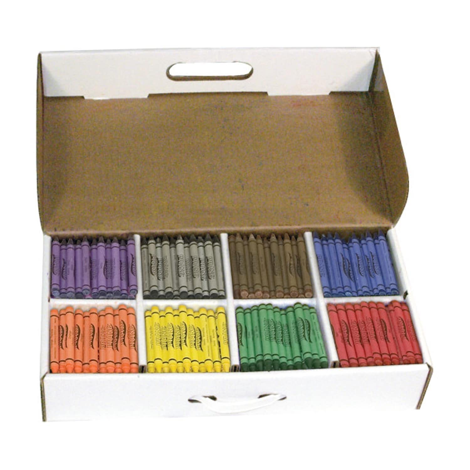 Prang Crayons, Master Pack, 8 Colors, 400 Count (DIX32340)