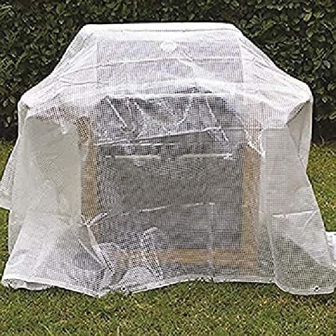 Lonas de red transparente 3x4 impermeables Kippen 6057Y para cubrir muebles de jardín exterior 3