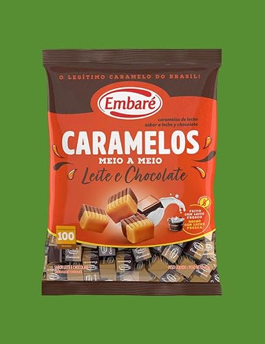 Embaré Caramelos Meio a Meio Sabor Leite/Chocolate 660g