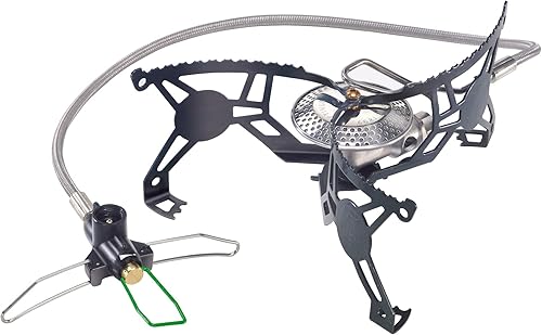 Optimus Vega - Estufa remota de campamento de modo dual para 4 estaciones