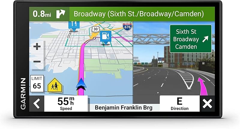 Navegador GPS para auto Garmin DriveSmart 66 con pantalla de cristal de 6 pulgadas (010-02469-00) (renovado)