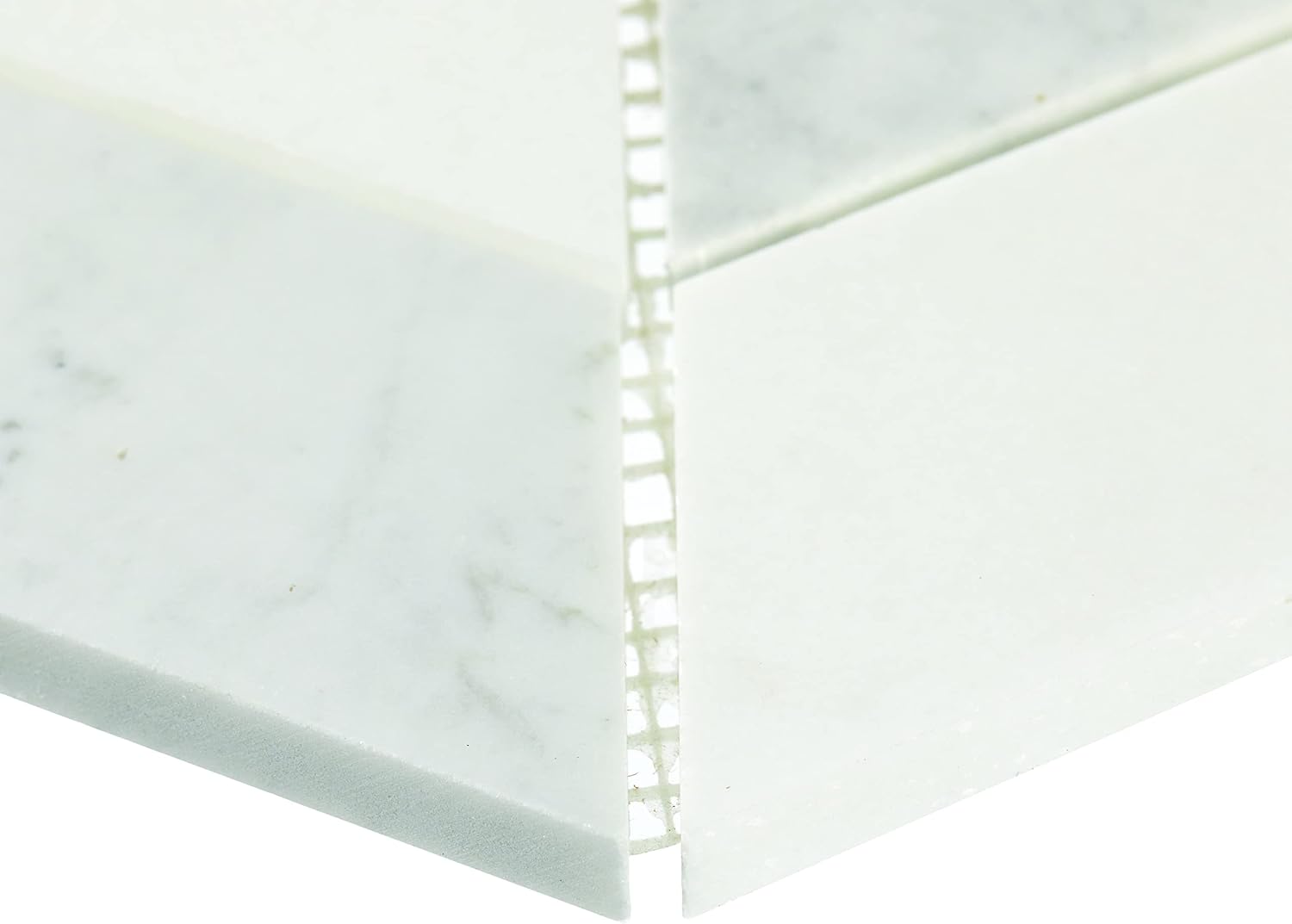 Daltile Lavaliere Natural Stone Radiant Mosaic in Honed Thassos White and White Carrara (10 PC per Carton) (7.0 SQFT per Carton)