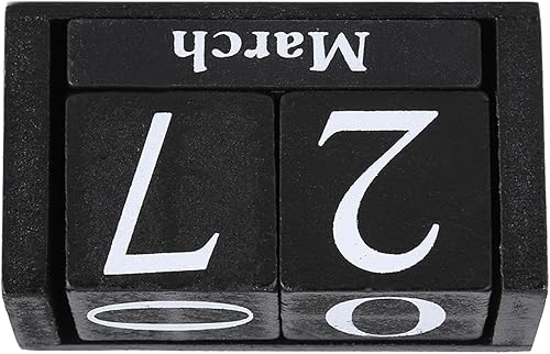 Miniatura 9 de Bloque de madera vintage, calendario perpetuo, accesorio de escritorio, calendario de madera vintage, bloque de madera, mes, fecha, exhibición,