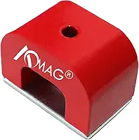 AOMAG Ímãs de Alnico Em Formato de Ferradura, Vermelhos, de 25 Libras (Aproximadamente 11,3 Kg), Potentes E com Suporte, Ideais Para Experimentos, Construção, Pesca Ou Para Fazer Unhas de Veludo.