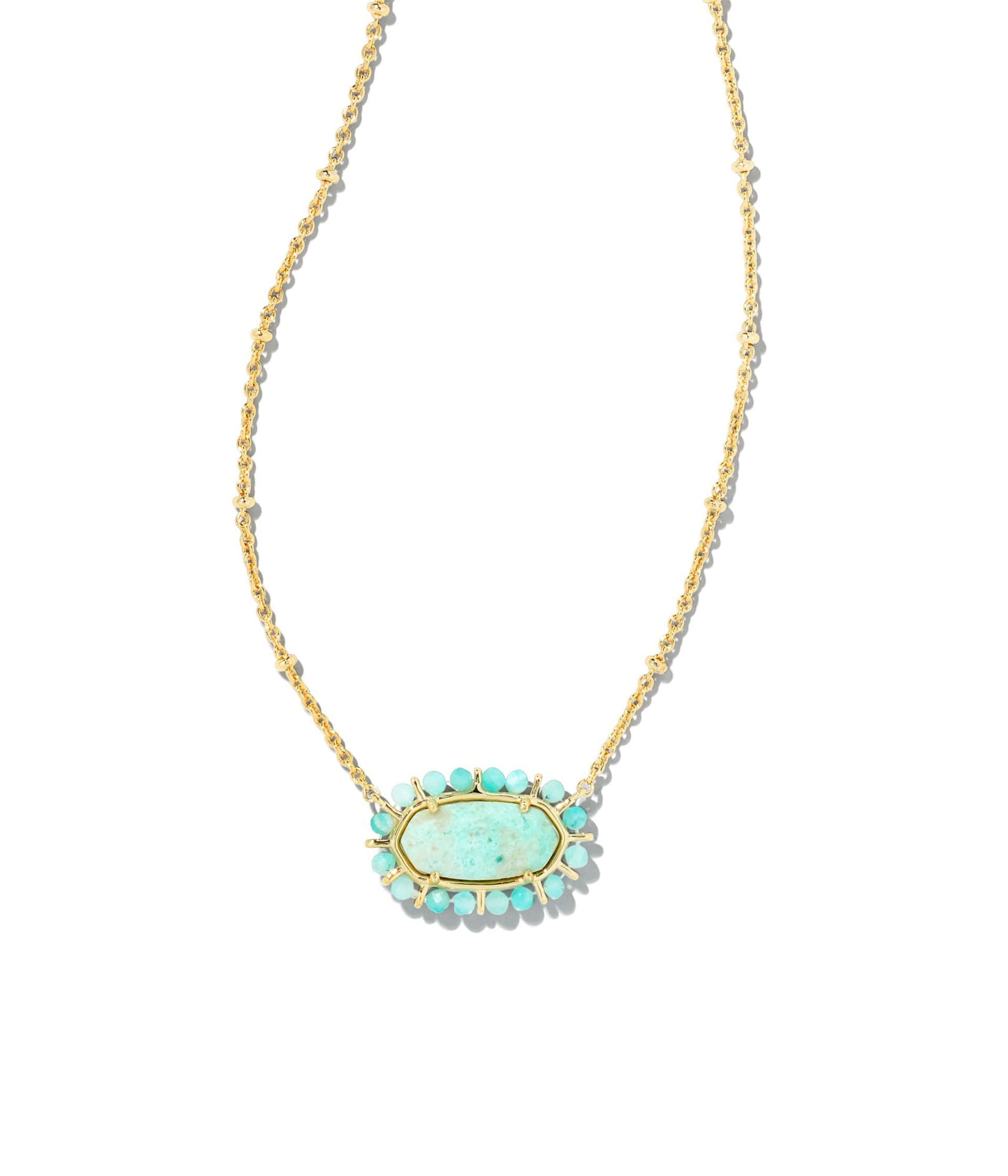 Kendra Scott Beaded Elisa Pendant Necklace for Women, Fashion Jewelry