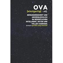Ova einzigartig bewundernswert Notizbuch inkl. To Do Liste | Das perfekte Geschenk | personalisiert mit dem Namen Ova | Geschenkidee | Geschenke | Name