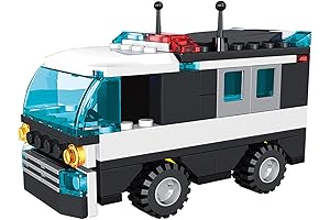 City Police Car Building Kit for 6 Year Old Boys
