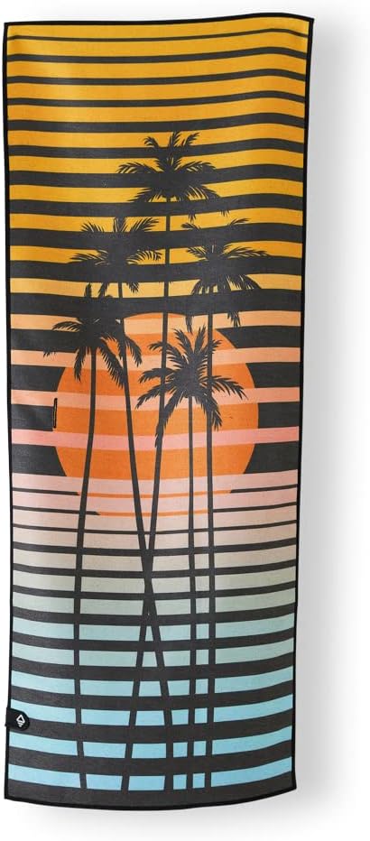 Nomadix Mini Towel - Perfect for Beach, Pool, Travel, Camping, Yoga - Made with Recycled Materials - Super Absorbent - Sand Resistant - Vice Yellow - 16x40