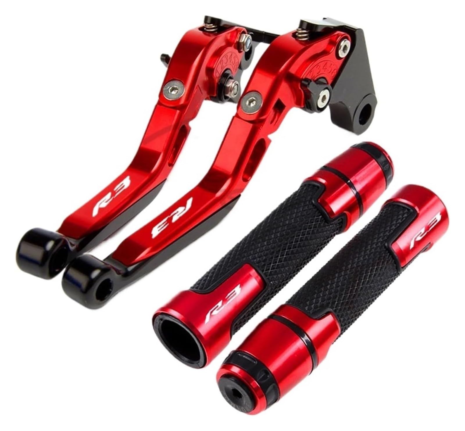 Asdghjf Color I For Yamaha Yzf R3 Yzfr3 2015-2020 Motorcycle Accessories Folding Brake Clutch Levers Handlebar Grips