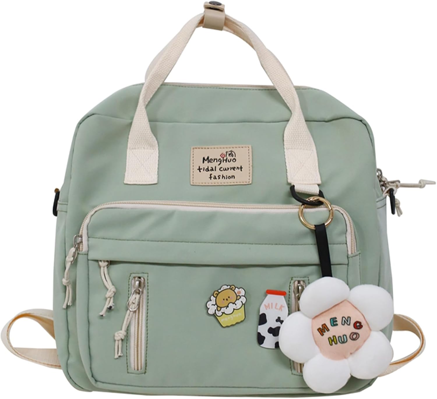 Cute Messenger Bag Y2K Kawaii Crossbody Bag Japanese Backpack Aesthetic Ita Bags with Kawaii Accessories
