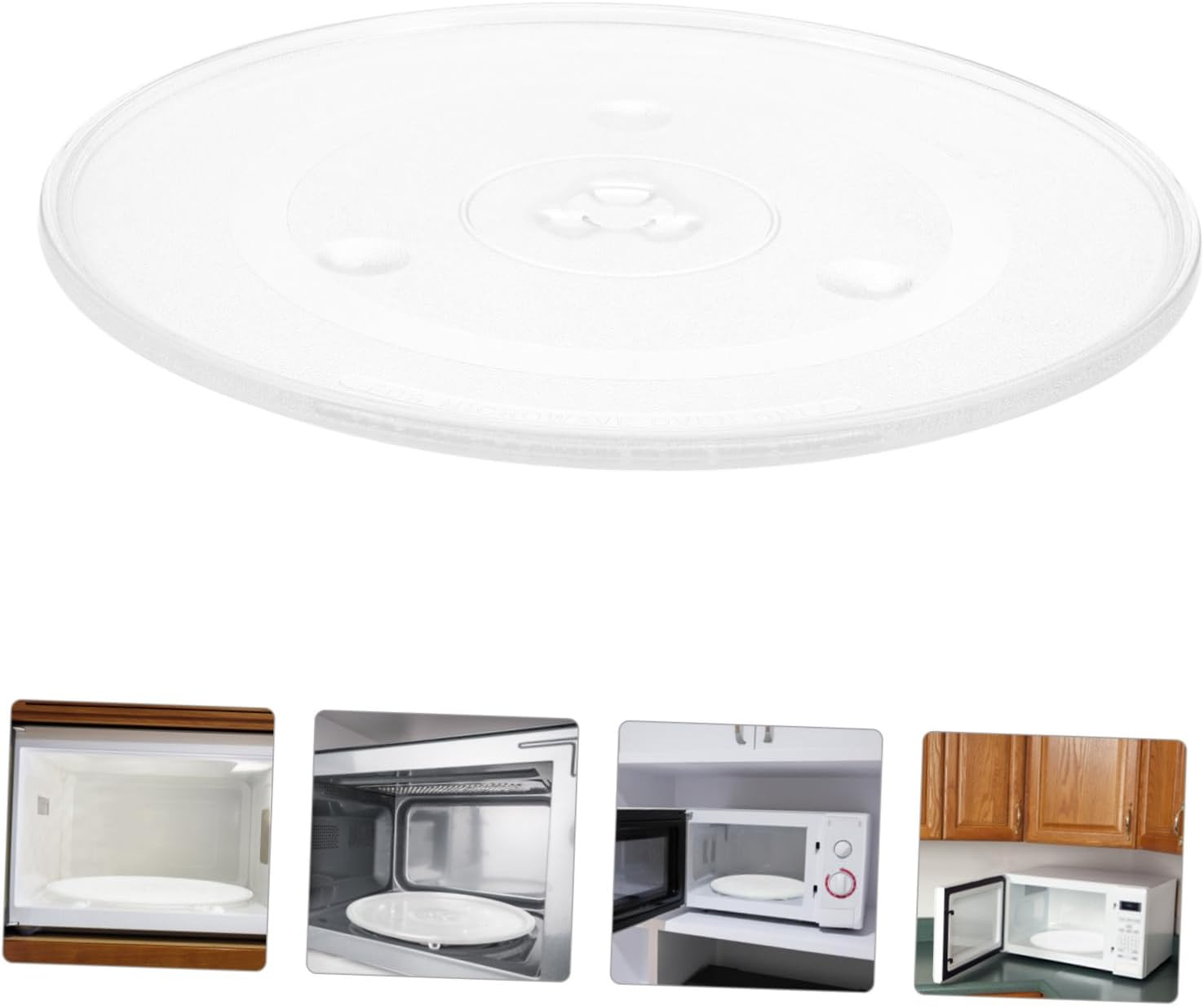 Microwave Glass Turntable Plate Replacement Heat Resistant Easy to Clean
