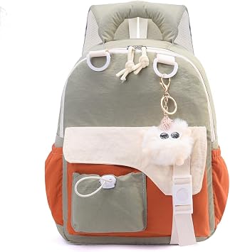 12 Inch Kawaii Backpack, Cute Lightweight Mini Bag,Green
