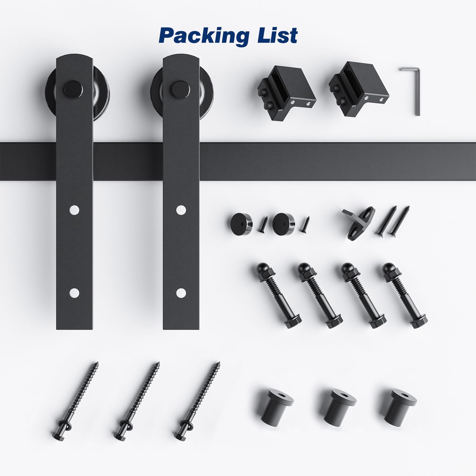 EaseLife 4 FT Sliding Barn Door Hardware Track Kit,Smoothly Quietly,Easy Install (4FT Track Kit for 24" Wide Single Door) — Amazon image 7