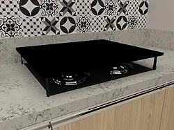 TAMPA COOKTOP 4 BOCAS MDF 620X520X80 PT DESMONTADO