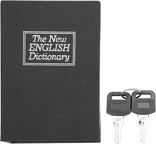 Miniatura 1 de Caja fuerte para diccionario de seguridad con cerradura de combinación de metal, caja de seguridad para el hogar, oficina, bloqueo de código, caja