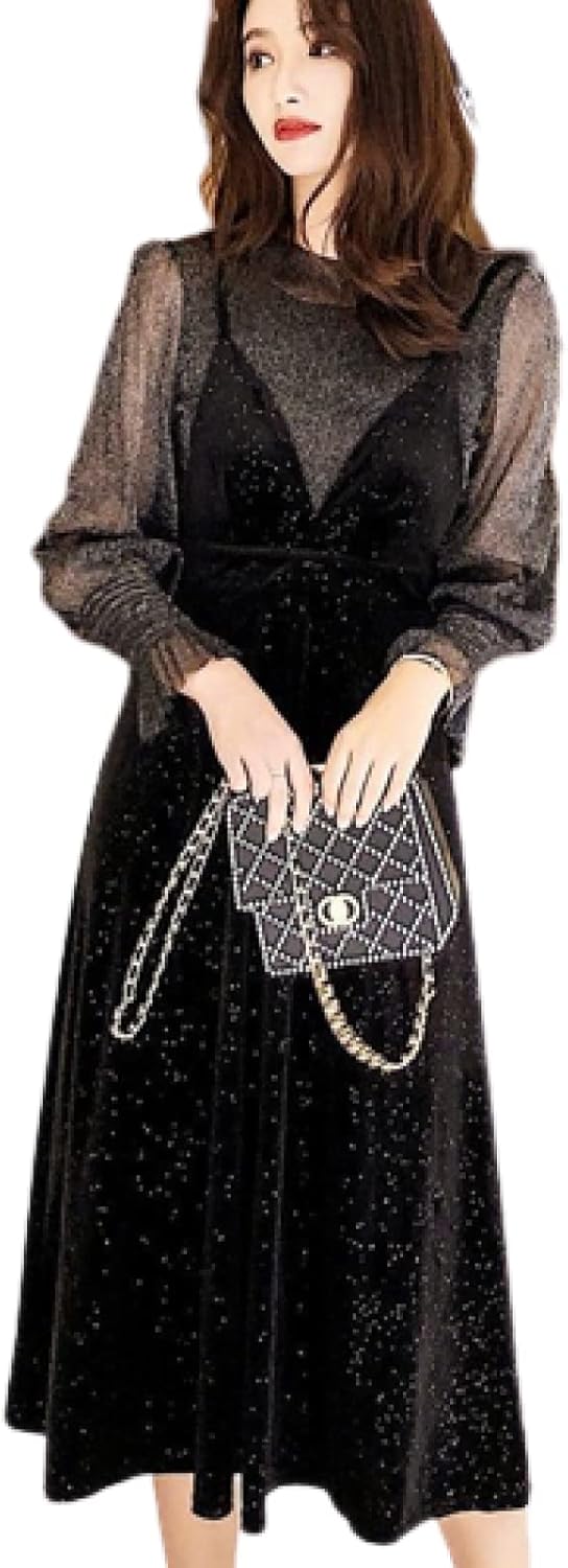 パーティードレス 2点セットミモレ丈 長袖 結婚式 ワンピース 大きいサイズ ゲストドレス 二次会 謝恩会 Xl 写真色 63 以上節約