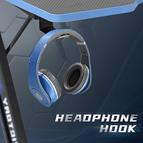 Miniatura 6 de HKLGorg Escritorio para juegos de 35 pulgadas mesa de juegos mesa de escritura moderna ergonómica estilo de carreras escritorio de oficina en casa