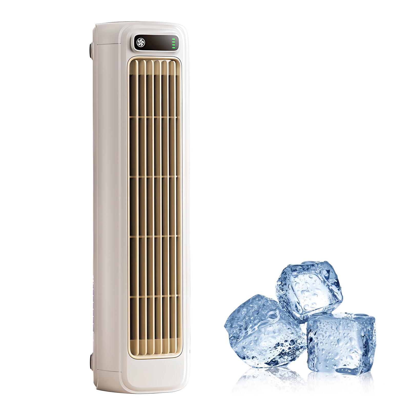 Climatiseur portable silencieux blanc Migilife pour chambre et salon avec 2 crochets