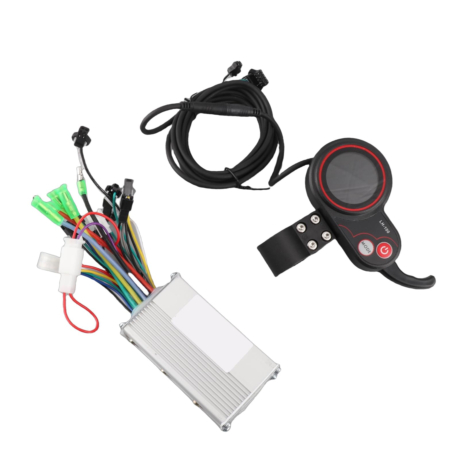VGEBY Kit Combinato Controller Motore Scooter Elettrico, Controller Brushless Display LCD Pannello di Controllo con Cambio per Bici Elettrica (modalità Doppia Schermo a Colori 36V