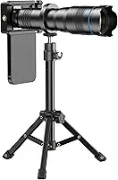APEXEL Kit de lentes teleobjetivas HD de alta potência 36x para teleobjetiva de iPhone | Lente de câmera de telefone com zoom com tripé e clipe universal | para Samsung/Pixel/Android | Fotografia e
