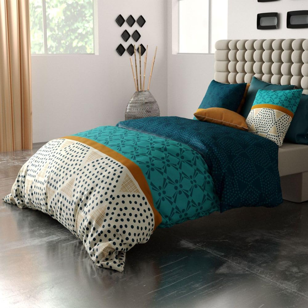 Parure de lit 240x260 cm Ada anti-transpiration en pur coton respirant