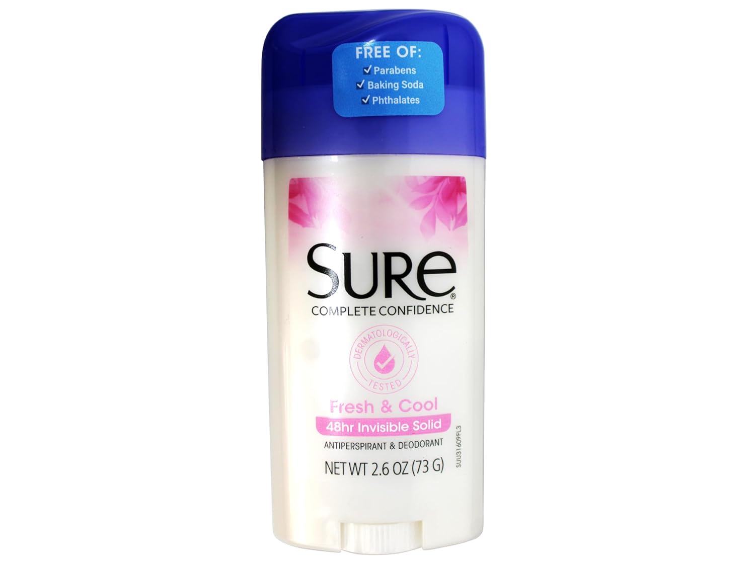 Sure Anti-Perspirant & Deodorant Invisible Solid Fresh & Cool 2.60 oz (Pack of 9)
