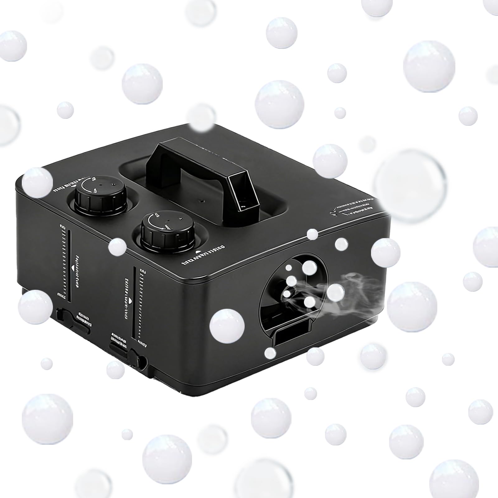 Nebelmaschine, Macchina Del Fumo 2 In 1 Con Bolle 400W, Macchina Bolle Di Fumo Portatile 27×25×16 Cm, Fog Bubble Machine Per DJ Festa Palco Matrimonio Halloween Natale Compleanno