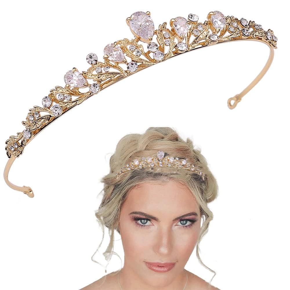Couronne Princesse Diadème Princesse Strass Argent - Couronne Cristal -  Pour Mariage, Fête, Anniversaire Couronne Cristal Princesse, image size:1000x1000