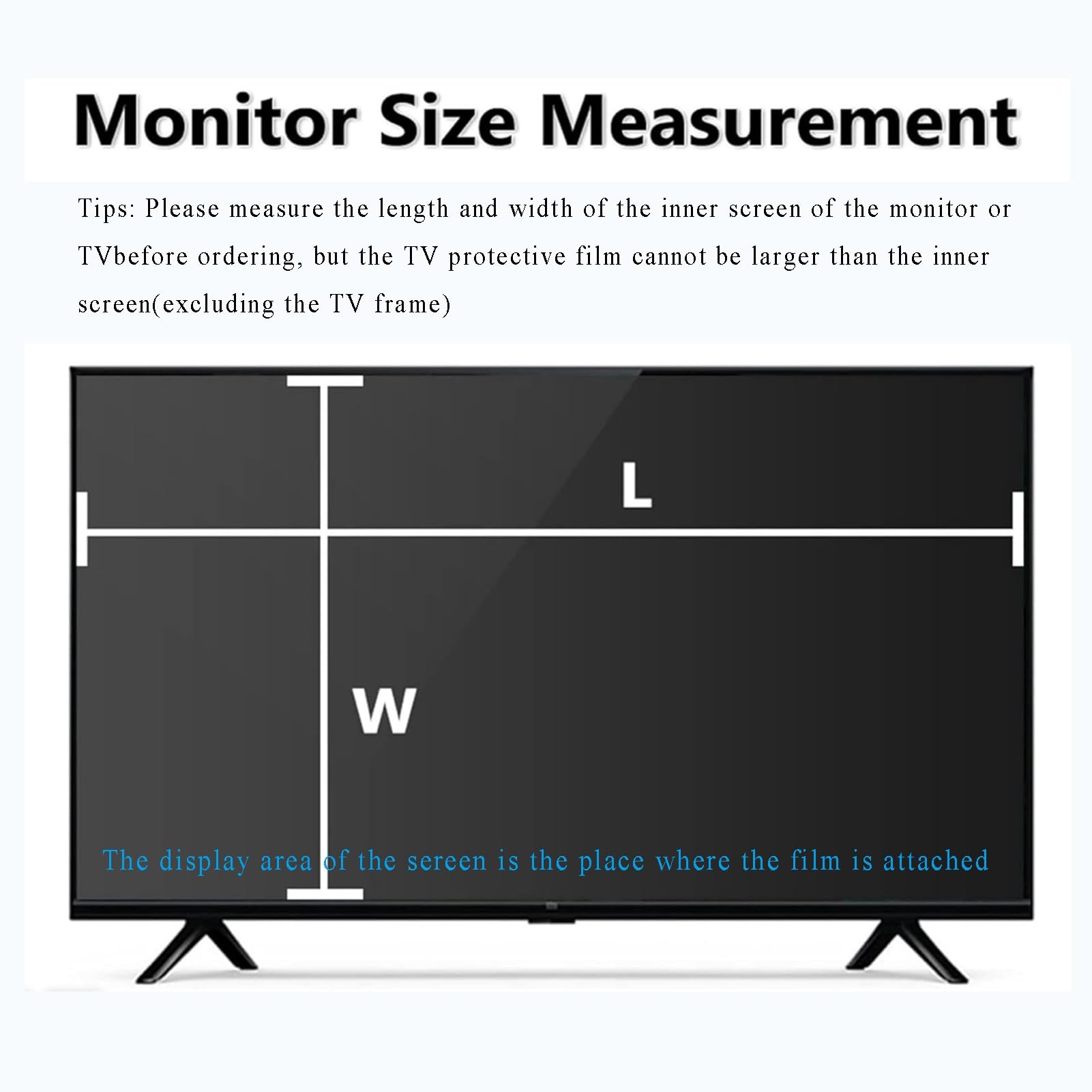 Pellicola Protettiva per TV Opaca Antiriflesso Antiluce Blu AntiGraffio 50 inch 1095x616mm