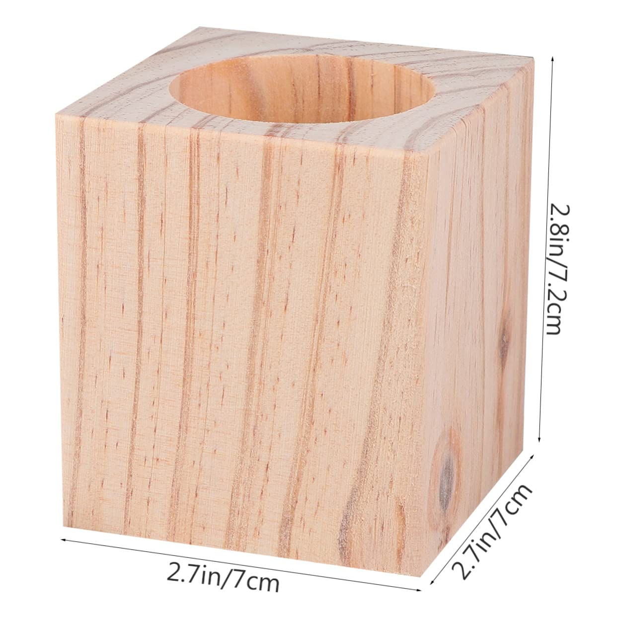 JECOMPRIS Solid Wood Round Table Risers Height Increase for Furniture Legs Pine Wood Lifters for Chairs and Tables and for Home Use