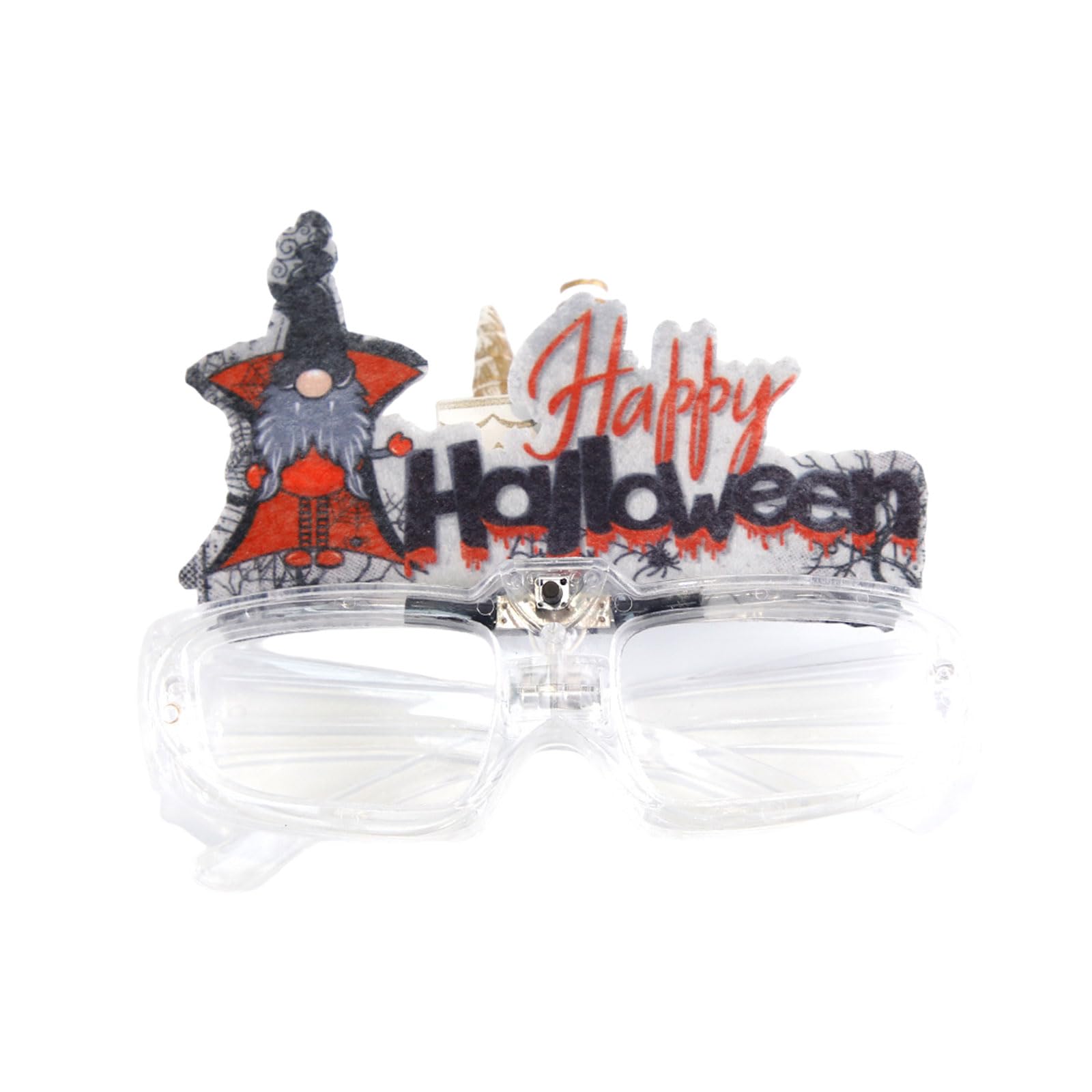 Jazuaiao Flashing LED Glasses Illuminated Eyeglasses Stage Eyewears Accessory Stylish Halloween Decorations Glowing Glasses for Parties