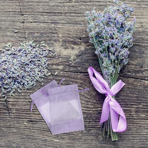 10 bolsas de algodón para sachet de lavanda 10x14cm miniatura 4