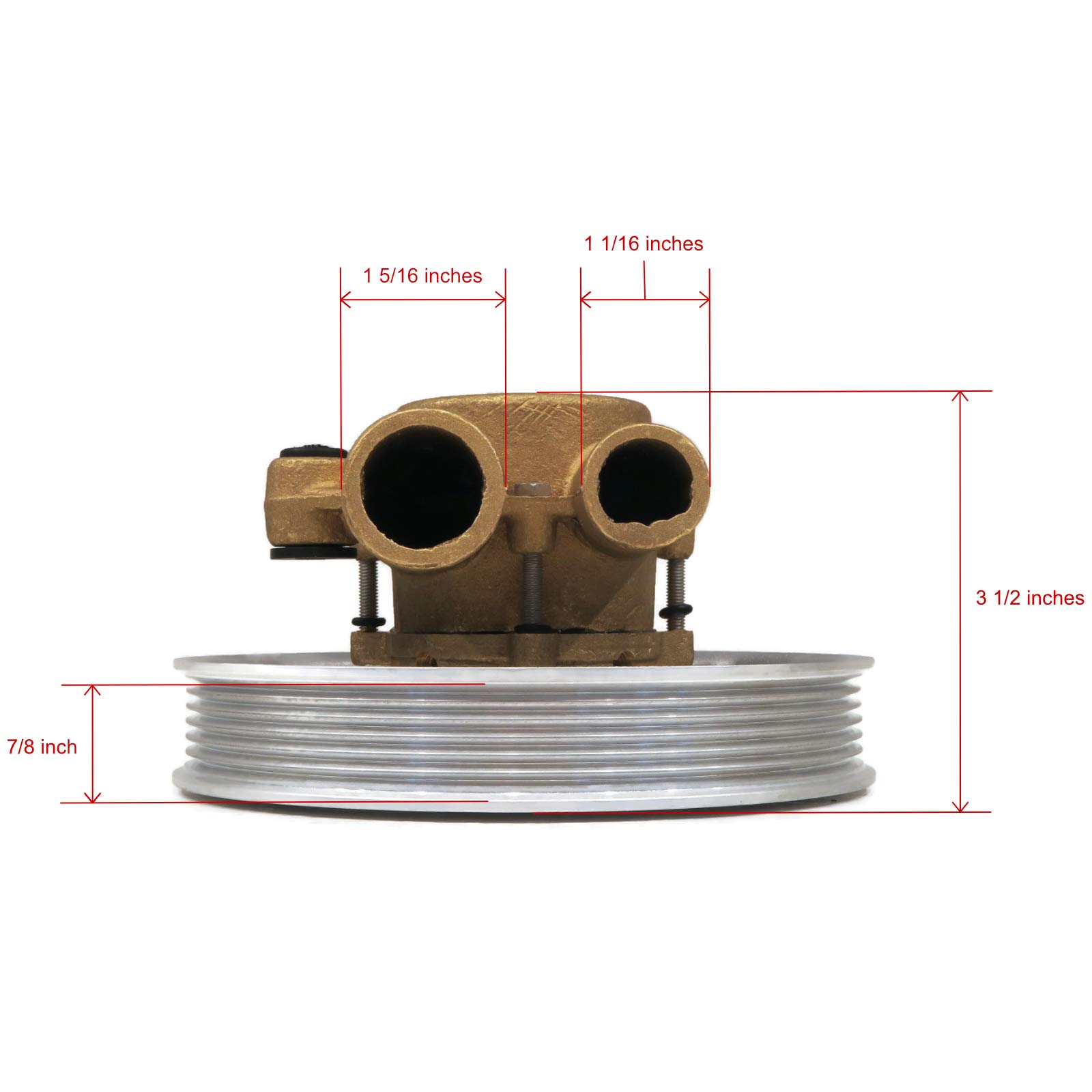 The ROP Shop | Pompe à eau brute pour Volvo Penta 5.0GXi-C, 5.0GXi-CF