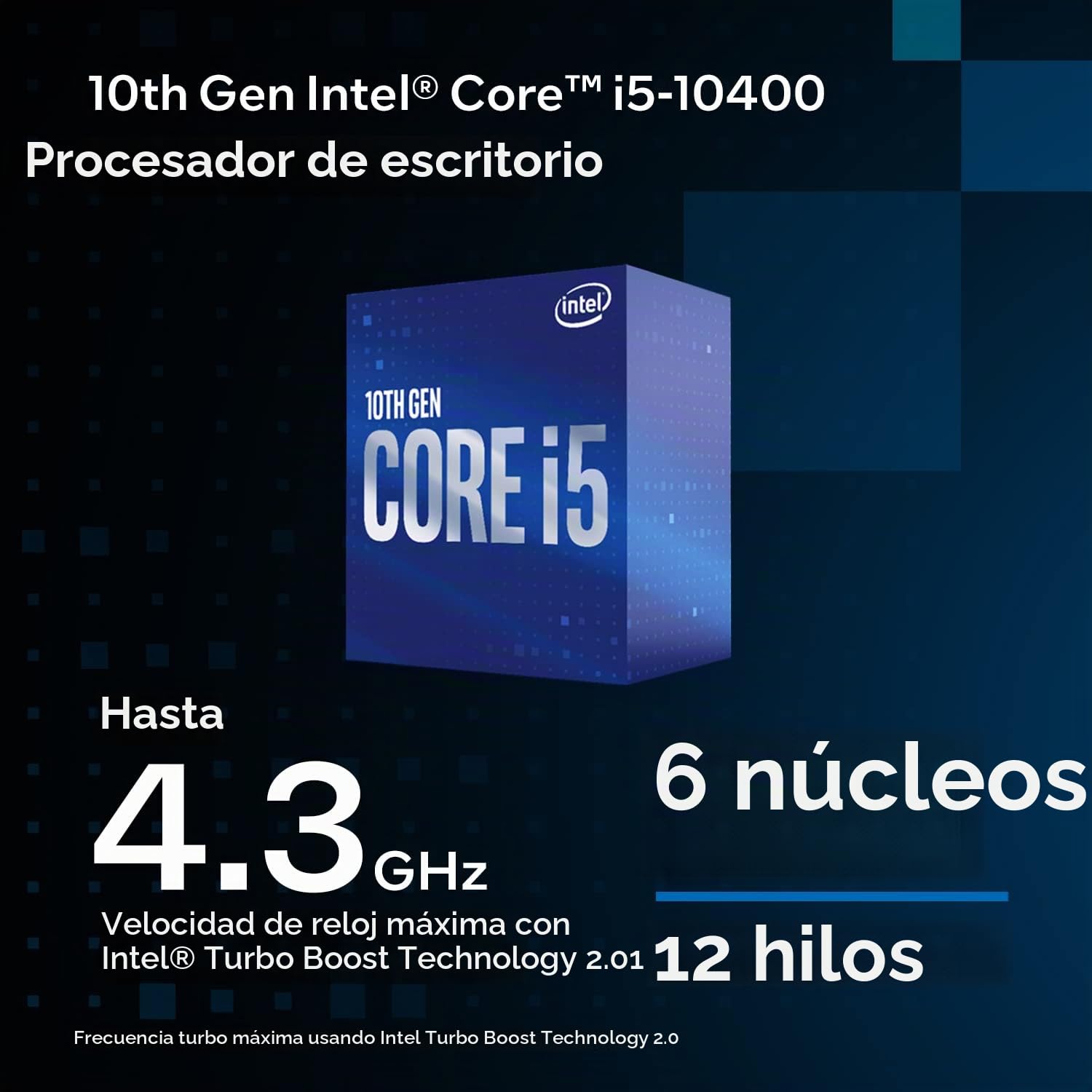 Amazon.com: Intel Core i5-10400 Procesador de escritorio 6 núcleos