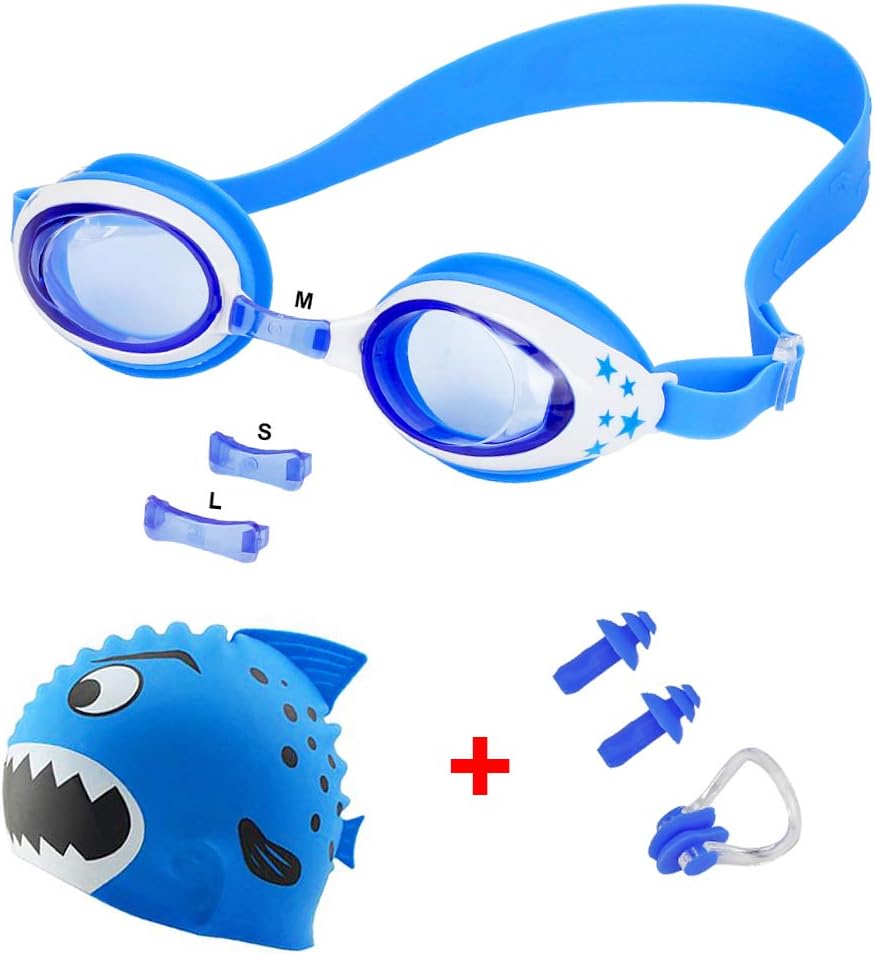 occhiali da bagno con rivestimento a specchio