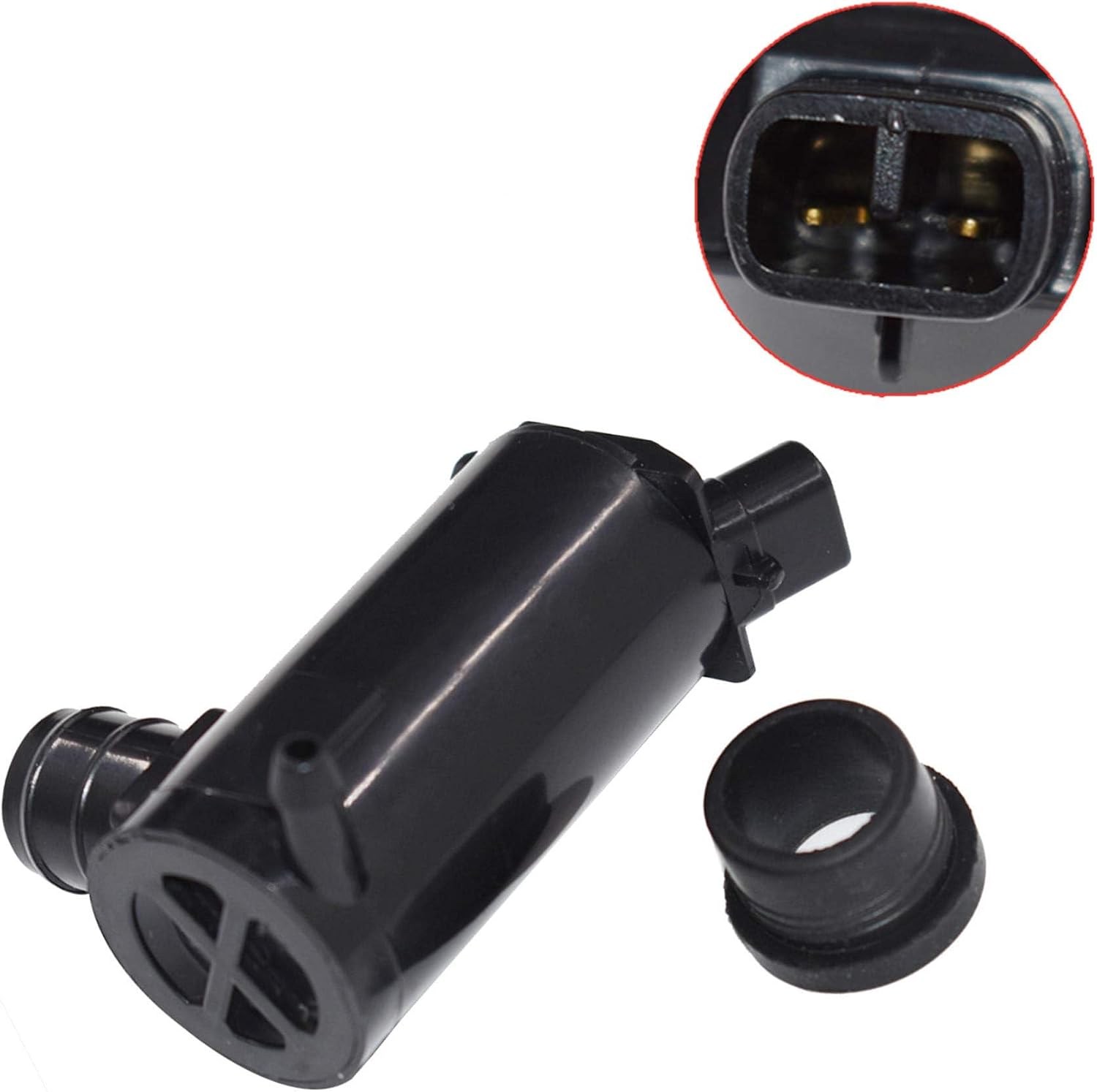 WFLNHB Windshield Washer Pump with Grommet Replacement for 4Runner 1990-1995 Replacement for MR2 1991-1992 0602102130