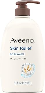 Aveeno Skin Relief Fragrance-Free Body Wash with Triple Oat Formula Soothes Itchy, Dry Skin, Formulated for Sensitive Ski...