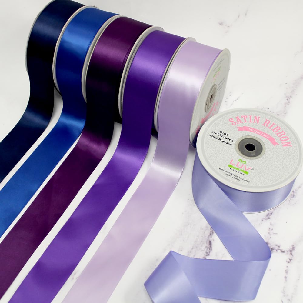 Creative Ideas Solid Satin Ribbon, 1-1/2/50 yd, Plum by Creative Ideas
