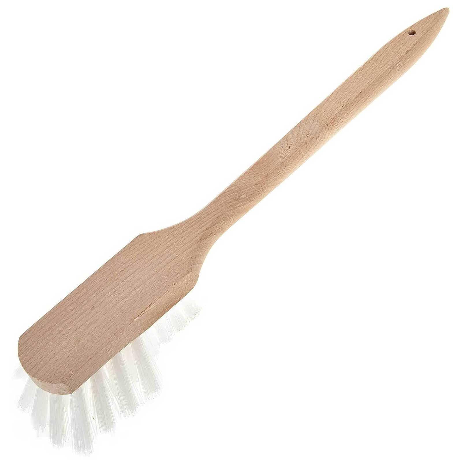 SIDCO Stielbürste Fassbürste Bürste lang XXL Reinigungsbürste Langstiel Nylon 38 cm