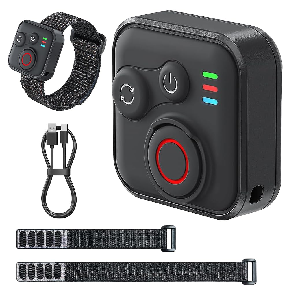Télécommande Bluetooth pour Insta360 X5/X4/X3/Ace Pro/Ace Pro 2/Go3s/Go3/Gopro/One R/RS/Hero 13/12/11/Ios/Android, Télécommande sans Fil pour Insta360 avec Dragonne, Portée De 50 M, Étanche
