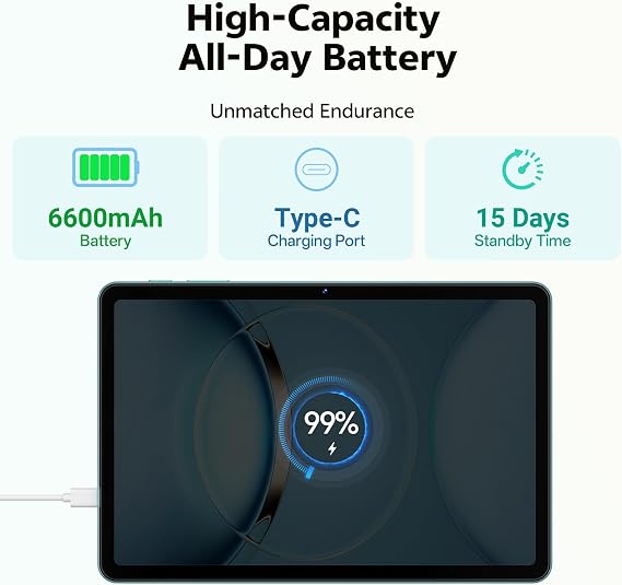 Tablet 10.1 inch, Android 15 Tablet with Case, 24GB RAM + 64GB ROM 1 TB Expandable, 1280x800 HD IPS Touch Screen, 8H Battery, WiFi 6, BT 5.4, Dual Camera (Gray)