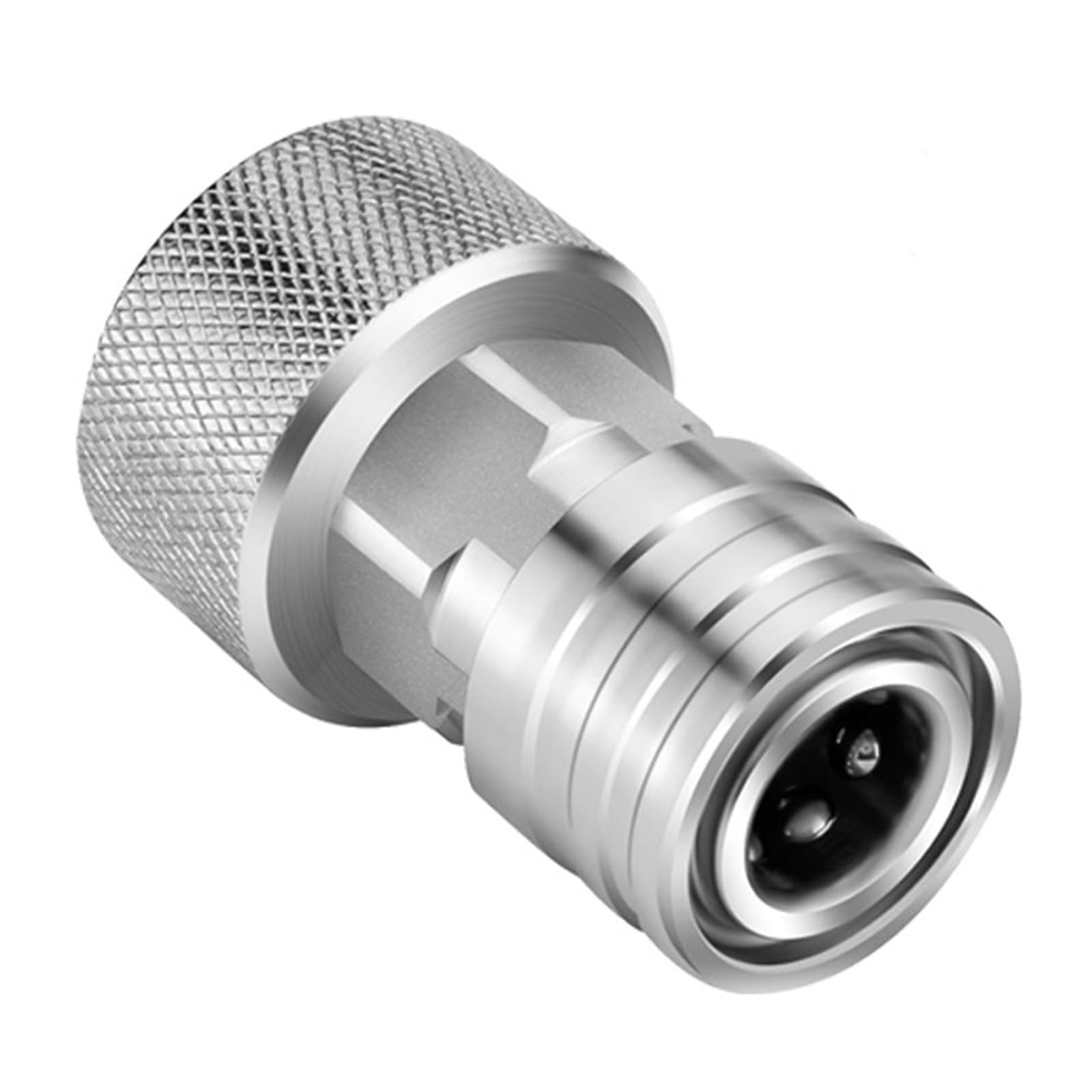 Garten Edelstahl 3/4 GHT auf 1/4 Schnellanschlussadapter auslaufsicher für Wasserschlauch und Hochdruckreiniger