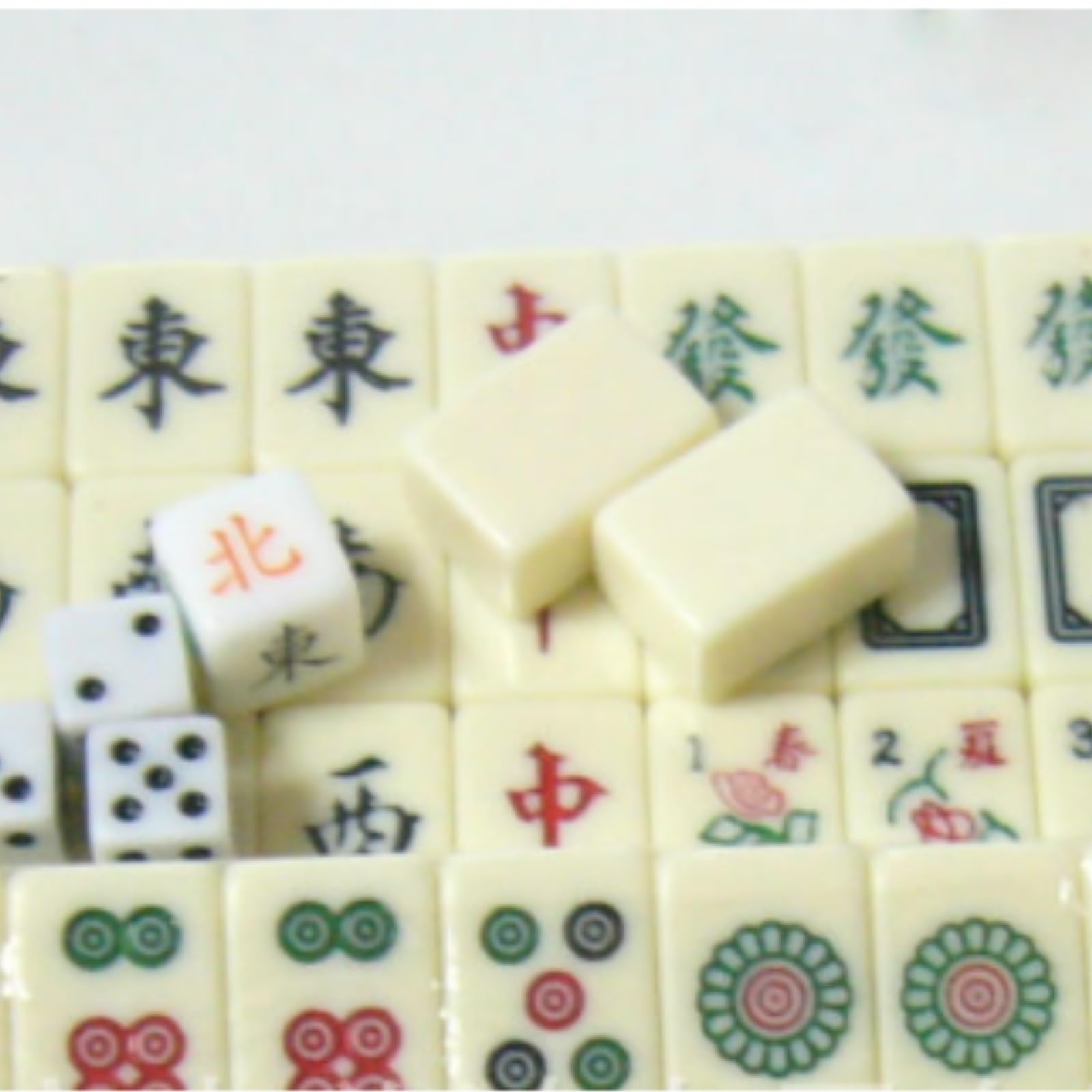 Chinesisches Mahjong 144 Tile Mahjong Set Partyspiel Traditionelles Spiel Mit Box for Home Entertainment Für Familie Reise Spiel