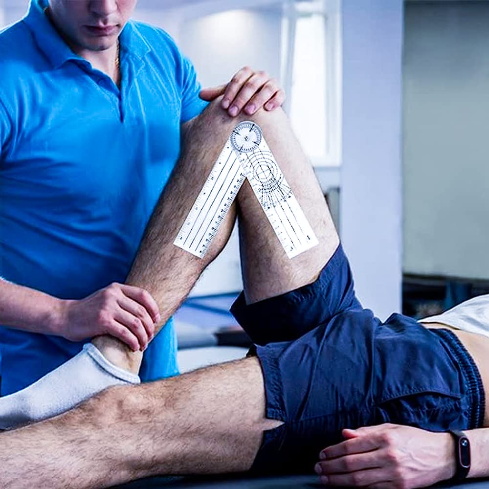 Goniometro Per Fisioterapia - 360 Gradi Con Doppia Gradazione, In PVC, Per Sport E Ortopedia