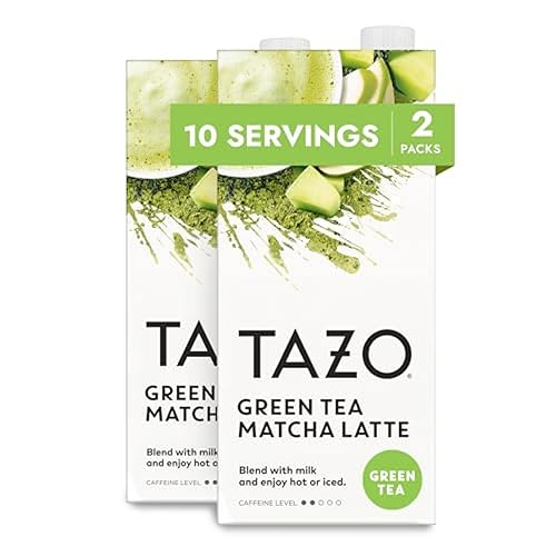 TAZO Té verde Matcha Latte concentrado, endulzado con notas de melón melón y frutas tropicales, para lattes calientes o helados, sin alcohol, fácil